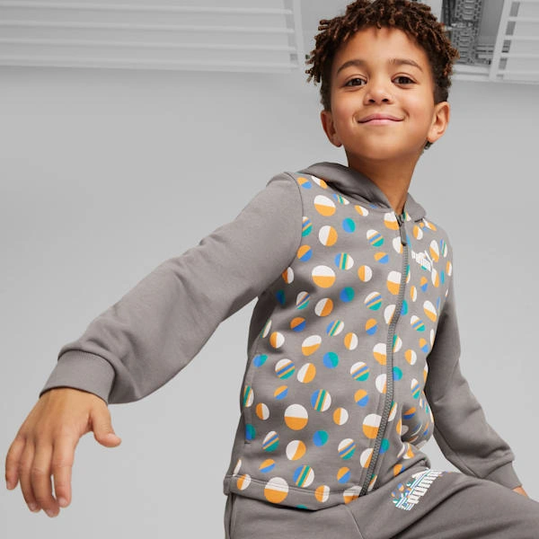 Felpa con zip ESS+ PUMA Summer Camp: Avventure Estive per Piccoli Esploratori!